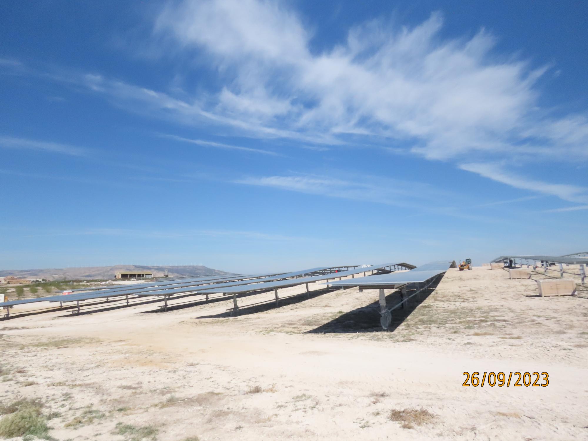 Seguimiento ambiental en la fase constructiva de plantas solares en Albeta (Zaragoza).